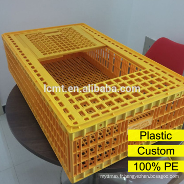 Cage de transport de poulet en plastique de prix usine